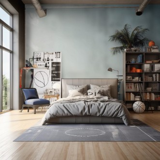 Picture of Vintage car parked on the tropical beach seaside with a surfboard on the roof - Leisure trip in the summer