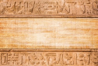 Bild på Old egypt hieroglyphs carved on the stone