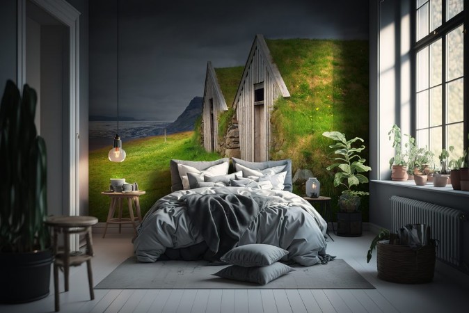 Bild på Old traditional Icelandic farm