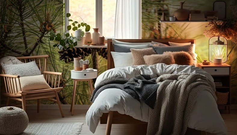 Picture of Pine Cones in Tree