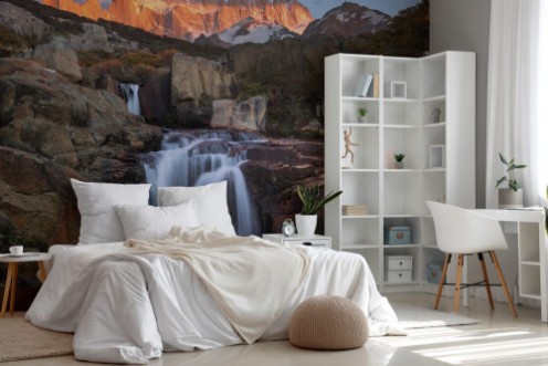 Bild på Mount Fitz Roy at sunrise Los Glaciares National Park Patagoni