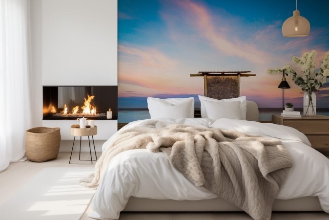 Bild på La Pedrera sunset beach baywatch sky color paradise