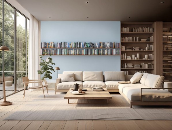 Afbeeldingen van Interior bookshelf room library 