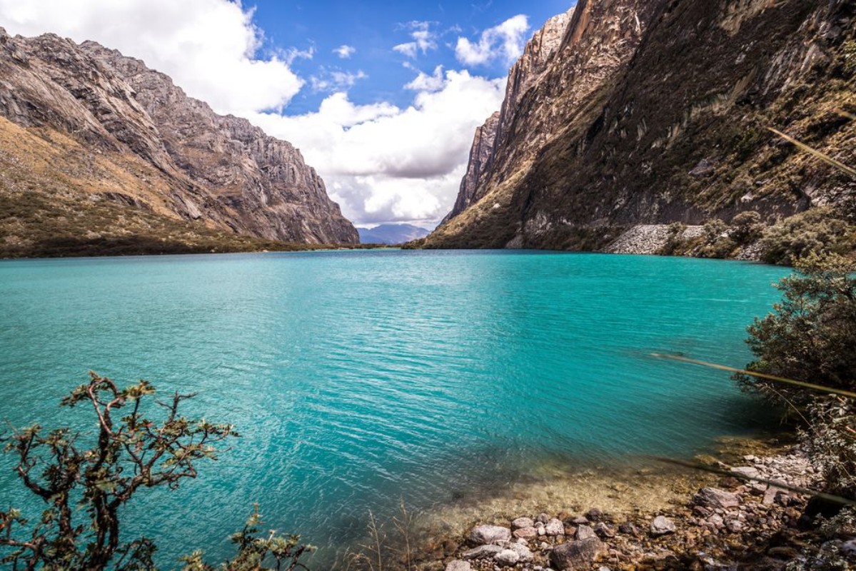 Picture of Huaraz Peru - June 13th 2013 - The beautiful scenario of the Huaraz National Park in Peru