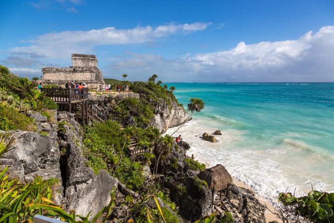 Picture of Beautiful scenario in Tulum Ruins in Mexico Cancun area