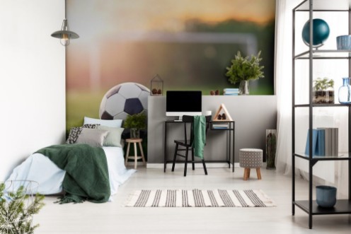 Picture of Soccer sunset  Football in the sunset