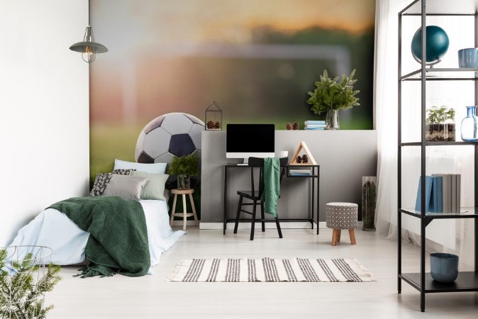 Afbeeldingen van Soccer sunset  Football in the sunset