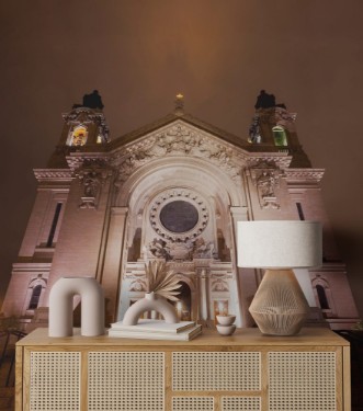Image de St Pauls Cathedral in the Twin Cities at night 