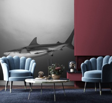 Slika Giant Blacktip swimming in deep blue water