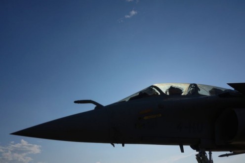 Afbeeldingen van Avion de chasse au petit matin