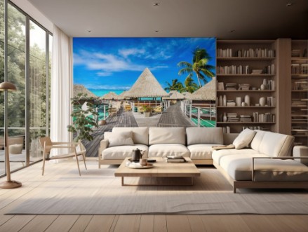 Bild på Urlaub in einem Overwater Bungalow 