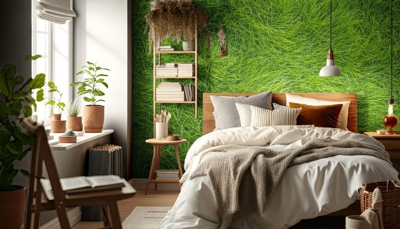 Image de Green grass Grass top view