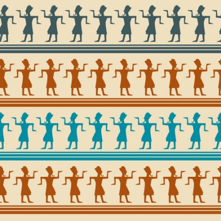 Bild på Tribal art Egyptian ethnic seamless pattern 