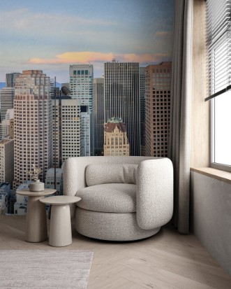 Image de San Francisco Downtown Panoramic View at Sunset Aerial view of San Francisco Financial District