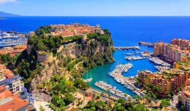 Afbeeldingen van Prince Palace and old town of Monaco France