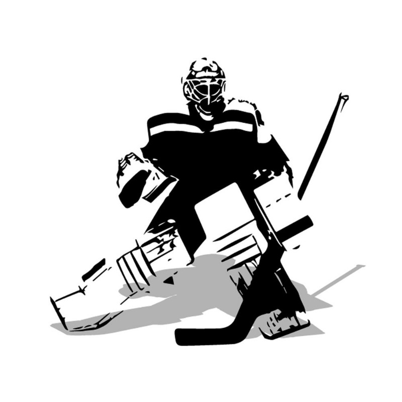 Image de Ice hockey goalie abstract vector illustration
