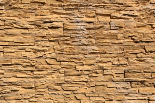 Picture of Old stone wall Texture in weathered and have natural surfaces
