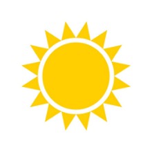 Afbeeldingen van Yellow sun icon