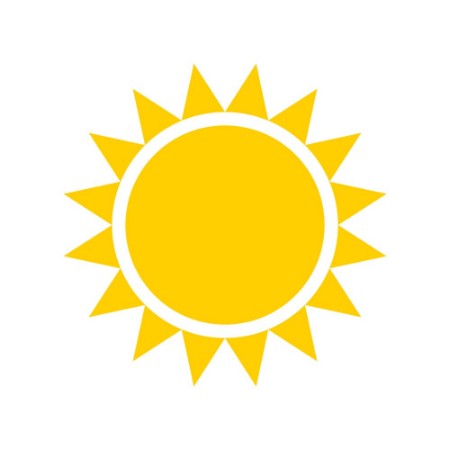 Picture of Yellow sun icon