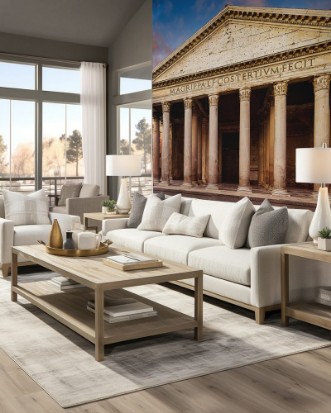 Picture of Pantheon at night Rome Italy