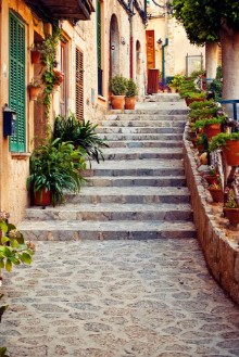 Picture of Street in Valldemossa village in Mallorca