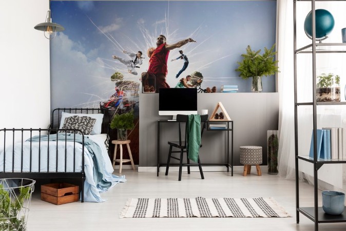 Picture of Multi sports collage karting basketball bmx batut karate