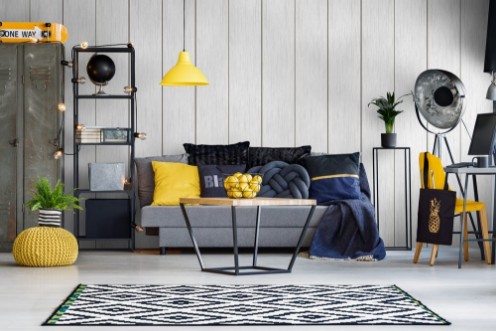 Afbeeldingen van White wood texture backgrounds3D illustration