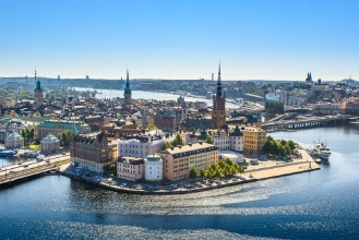 Picture of View of the Old Town or Gamla Stan in Stockholm Sweden