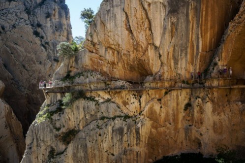 Picture of The Kings little pathway in Malaga Spain