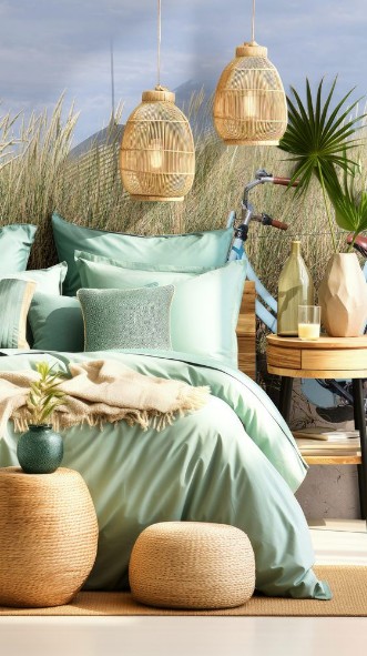 Afbeeldingen van Blaues Fahrrad abgestellt in den niederlndischen Dnen