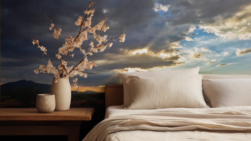 Picture of A clearing storm over the Arizona Desert