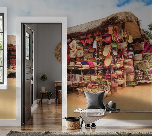 Bild på Souvenir shop along the road in Africa