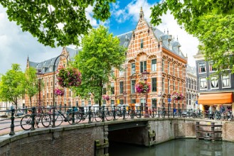 Obrázek Kanál v Amsterdamu