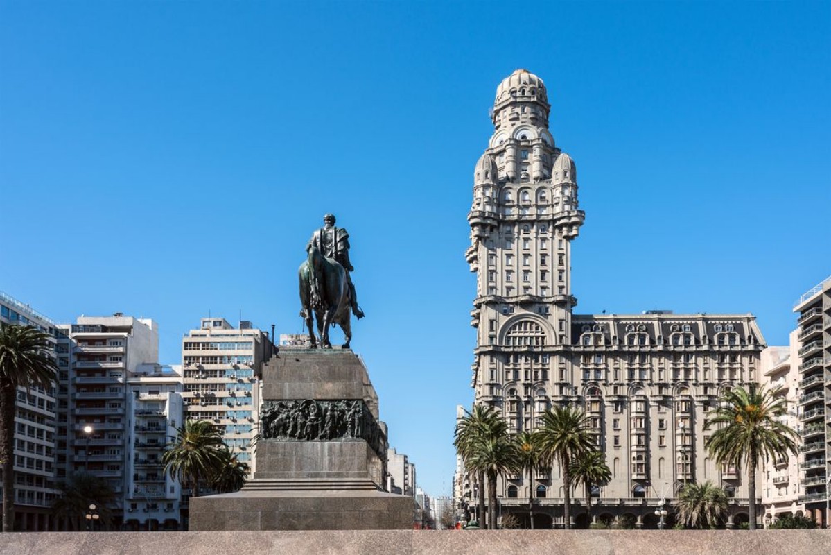 Afbeeldingen van Onafhankelijkheidsplein Montevideo, Uruguay