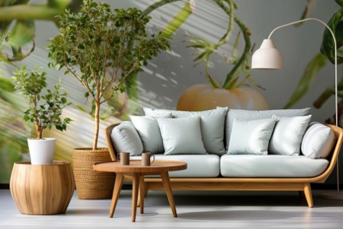 Pilt Not ripe tomatoes on branches