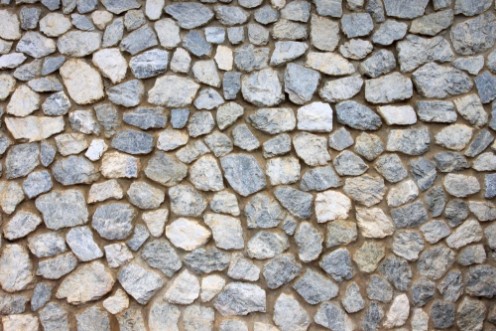 Picture of Old stone wall Texture in weathered and have natural surfaces
