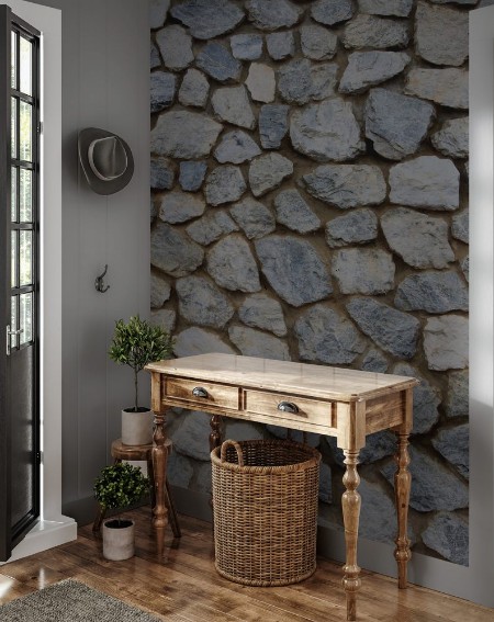 Afbeeldingen van Old stone wall Texture in weathered and have natural surfaces