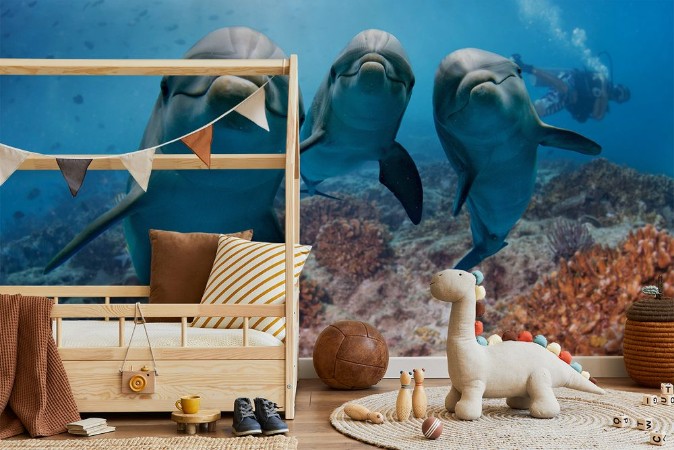 Afbeeldingen van Three Dolphins