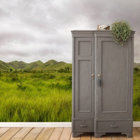 Bild på Panorama of african hills in Congo Mountain of the Moon