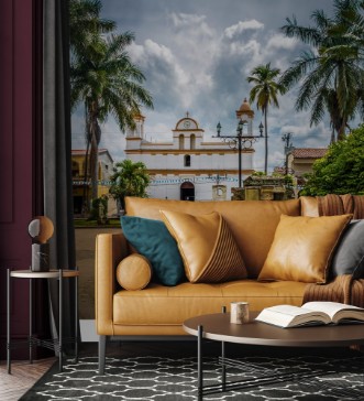 Afbeeldingen van Main square of Copan Ruinas City Honduras