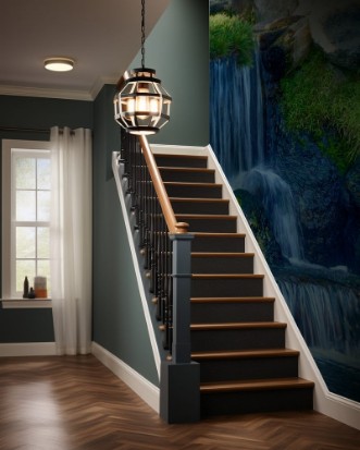 Picture of A small waterfall in a garden