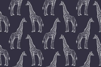 Image de Seamless pattern with African giraffes
