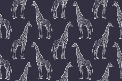 Picture of Seamless pattern with African giraffes