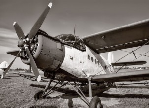 Bild von Vintage biplane