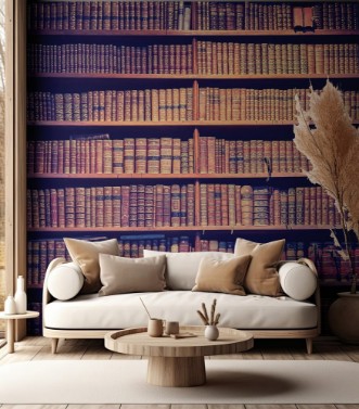 Image de Livres sur des étagères en bois