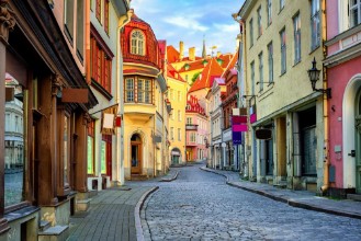 Picture of Old town of Tallinn Estonia