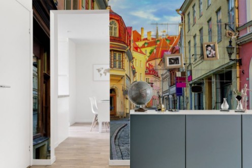 Afbeeldingen van Old town of Tallinn Estonia