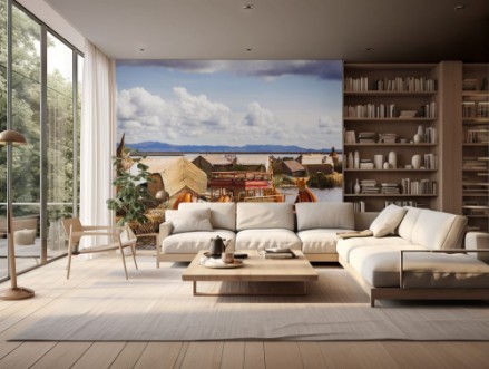 Afbeeldingen van Uros island in Lake Titicaca Peru