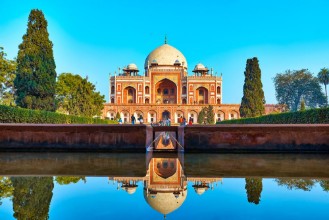 Picture of DELHIINDIA-DECEMBER 142015 Humayuns Tomb Mausoleum in the garden of the Char Bagh