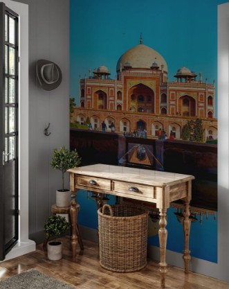 Afbeeldingen van DELHIINDIA-DECEMBER 142015 Humayuns Tomb Mausoleum in the garden of the Char Bagh